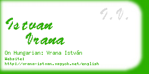 istvan vrana business card